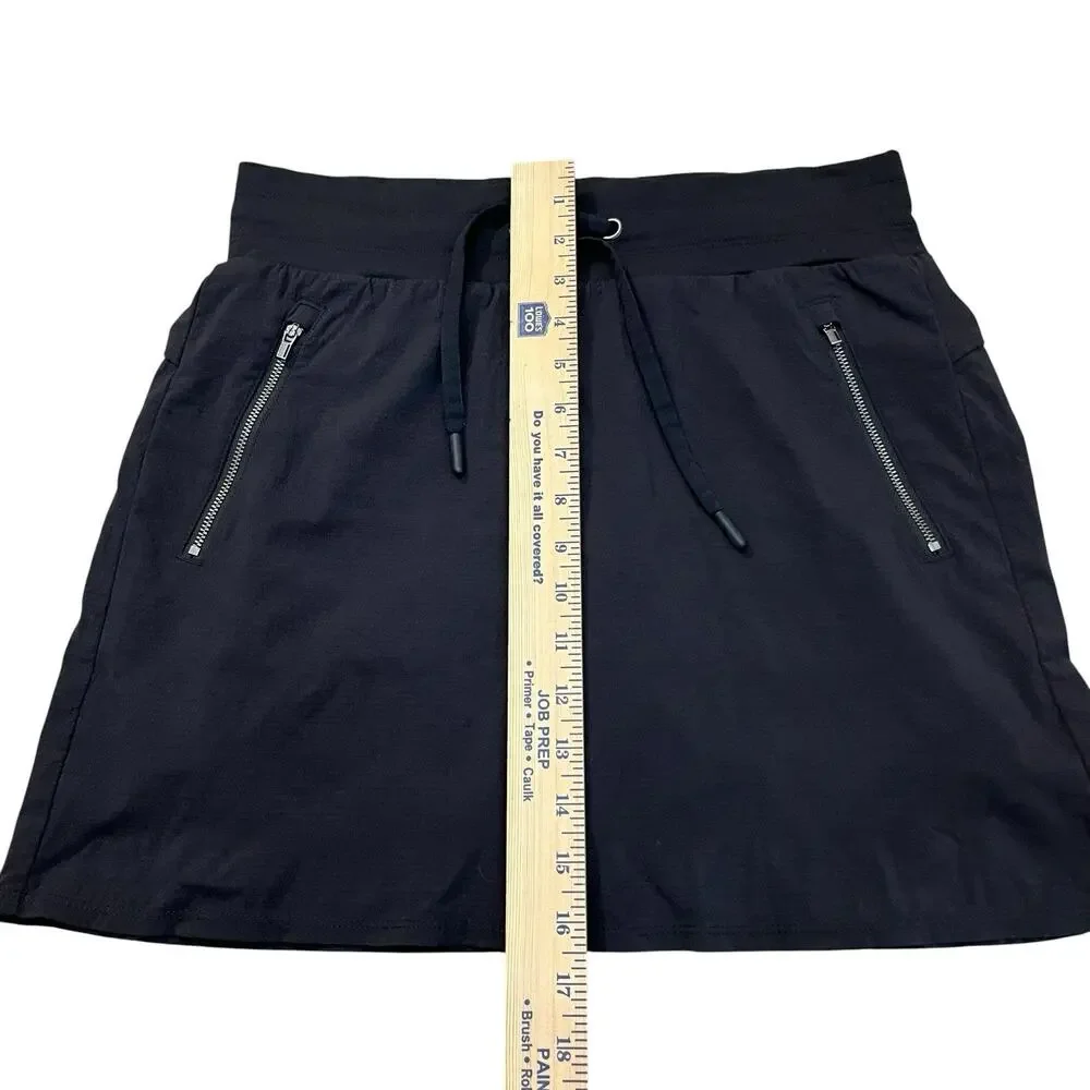 Athleta Trekkie North Skort 4 Black Straight Fit Outdoor Gorpcore Mini Athletic
